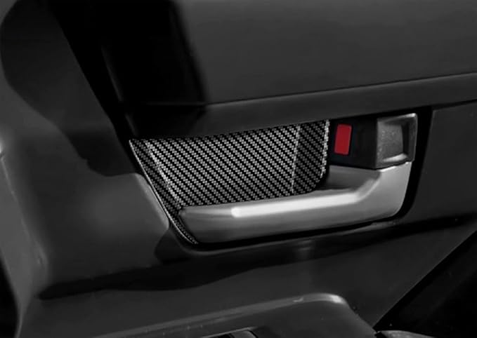 HAISASLLAY Car Inner Door Handle Bowl Cover Trim Compatible with Toyota New 4Runner 6th Gen. 2025 2026+, ABS Scratch Protector, Interior Accessories 4PCS, Carbon Fiber Pattern