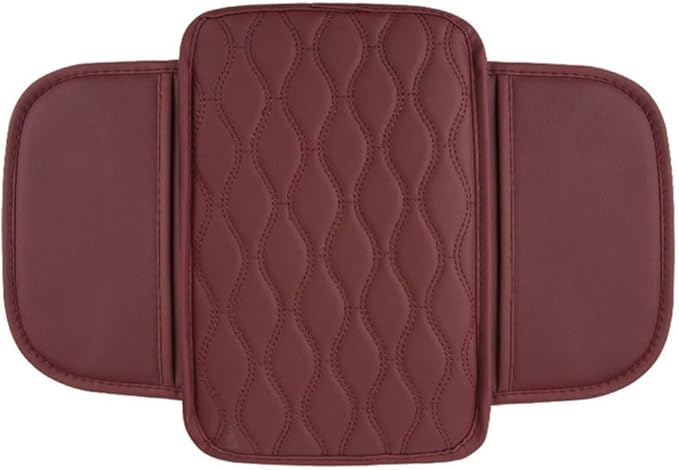Car Armrest Pad for BMW M4 Competition Convertible Coupe F83 F82 G82, Waterproof Center Console Cushion Pad Cover Armrest Storage Box Mat Protection Interior Accessories,A-Red