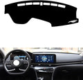 leather dashboard cover Compatible with HyundaiHyundai Mistra 2021，dash cover（black）