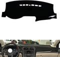leather dashboard cover Compatible with FORD Mondeo (no speakers) 2013-2020，dash cover（black）