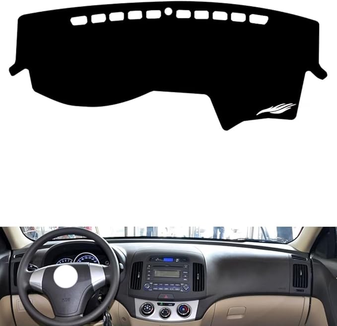 leather dashboard cover Compatible with HyundaiHyundai CELESTA 2008-2010，dash cover（black）