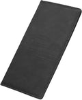 HARFINGTON Car Registration and Insurance Holder 9.65" x 4.92" PU Leather Vehicle Glove Box Organizer Storage Accessories Men Women Car ID Holder for License ID Card Bank Card, Black