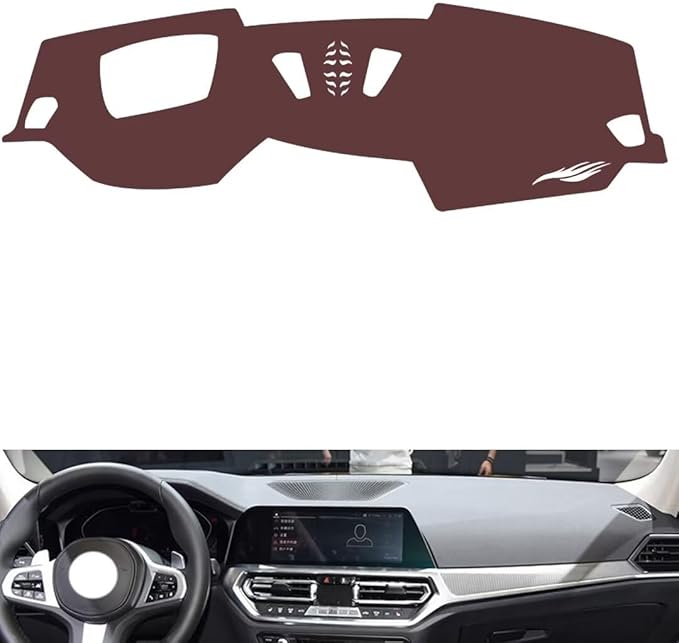 Leather Dashboard Cover Compatible with BMW M3 (HUD 2021，Dash Cover, Non-Slip Dash Cover, Dash mat Dashboard Cover, Interior Dash Covers