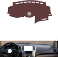 Leather Dashboard Cover Compatible with LEX RX 2004-2007,Dash Board Cover mat Anti-Slip Sun-Proof and dust-Proof(Brown)