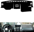 leather dashboard cover Compatible with Toyota Prado（speakers） 2010-2016，dash cover（black）