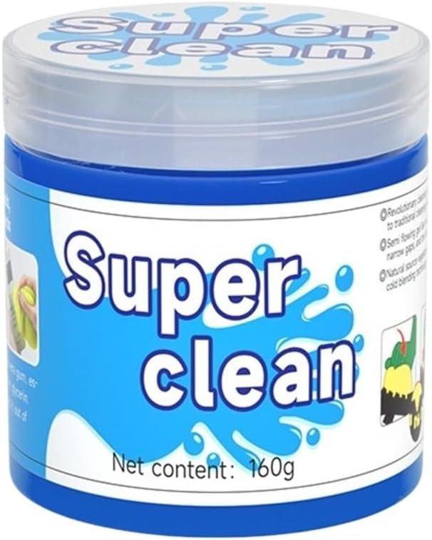 Car Cleaning Gel - Reusable Slime for Air Vents, Dashboards, Laptops, Keyboards, and More - Interior & Dirt Remover Tool(Blue 2PCS)