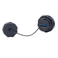 CNLINKO USB3.0 Panel Mount Socket IP67 Waterproof PBT Female Type A USB Connector