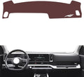 Leather Dashboard Cover Compatible with HyundaiHyundai Mufasa,Dash Board Cover mat Anti-Slip Sun-Proof and dust-Proof(Brown)