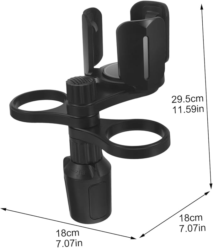 Cabilock Car Cup Holder Expander Non- Design Capacity Vehicle Mounted Drink Holder for Mugs Phones and Instant Noodles Sturdy Material for Safe Driving