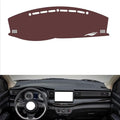 Leather Dashboard Cover Compatible with Mitshubishi Ertiga 2019,Dash Board Cover mat Anti-Slip Sun-Proof and dust-Proof(Brown)