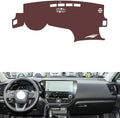 Leather Dashboard Cover Compatible with LEX NX (Upper Left Corner HUD 2022-2024,Dash Board Cover mat Anti-Slip Sun-Proof and dust-Proof(Brown)
