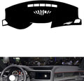 leather dashboard cover Compatible with HONDA Spirior (NO HUD) 2015-2017，dash cover（black）