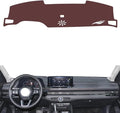 Leather Dashboard Cover Compatible with Honda Accord Ⅺ (NO HUD，Dash Cover, Non-Slip Dash Cover, Dash mat Dashboard Cover, Interior Dash Covers