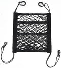 3-Layer Car Seat Back Net Organizer, Car Mesh Bag, Barrier of Backseat Pet Kids Cargo Tissue Purse Holder Storage Netting Pouch Dog Trunk Net Barrier Seat Back Net Bag
