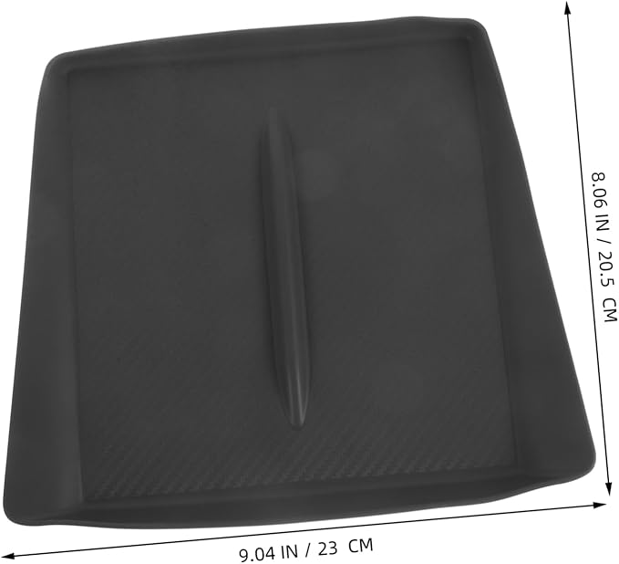 Cordless Charger Pad Slip Soft Silicone Charging Mat for Model Y Center Console Non Slip Phone Holder Durable Dashboard Organizer Charging for Vehicles