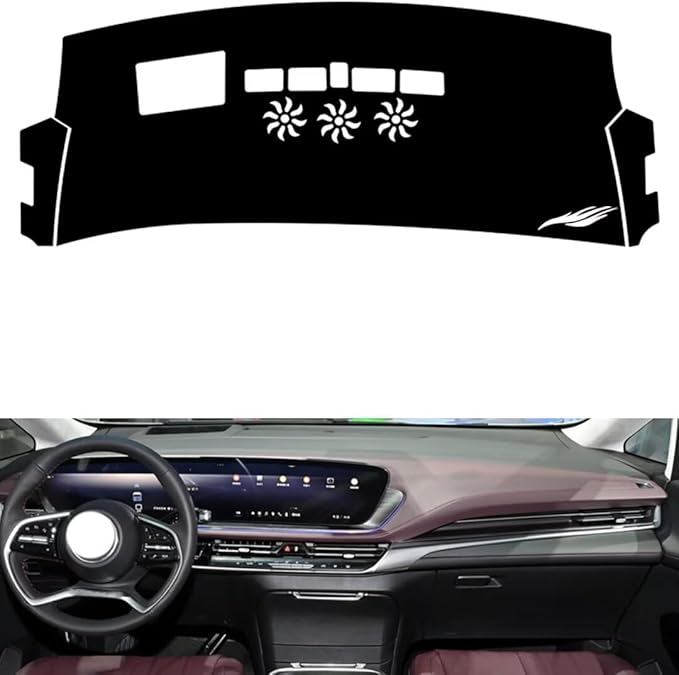 leather dashboard cover Compatible with Buick Century（HUD），dash cover（black）
