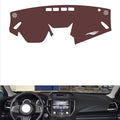 Leather Dashboard Cover Compatible with SubaruSubaru XV 2018-2021,Dash Board Cover mat Anti-Slip Sun-Proof and dust-Proof(Brown)