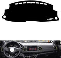 leather dashboard cover Compatible with HONDA HRV 2015-2022，dash cover（black）