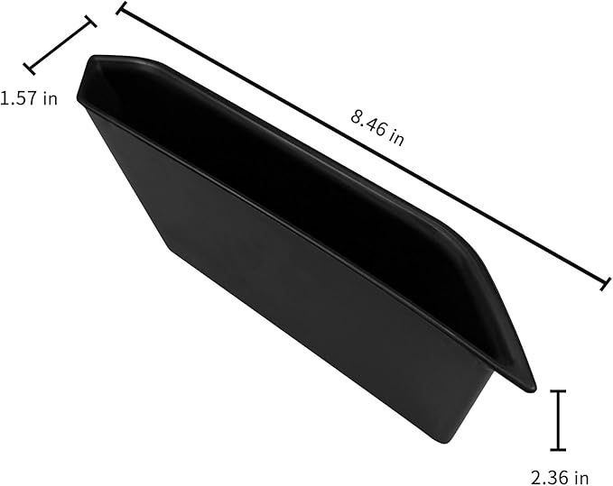Xaido 2PCS Front Door Storage Box Compatible with Ford Bronco 2021-2025 Accessories, Front Door Grab Handle Storage tray, ABS Plastic, Black(Not for Sport Model)