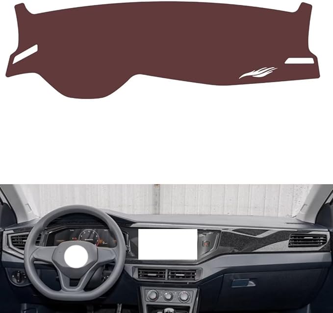 Leather Dashboard Cover Compatible with VW Lavida 2023，Dash Cover, Non-Slip Dash Cover, Dash mat Dashboard Cover, Interior Dash Covers