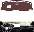 Leather Dashboard Cover Compatible with Ford New Focus（ Speakers、HUD） 2019-2022，Dash Cover, Non-Slip Dash Cover, Dash mat Dashboard Cover, Interior Dash Covers