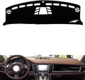 leather dashboard cover Compatible with Porsche Panameraa (compass，dash cover（black）