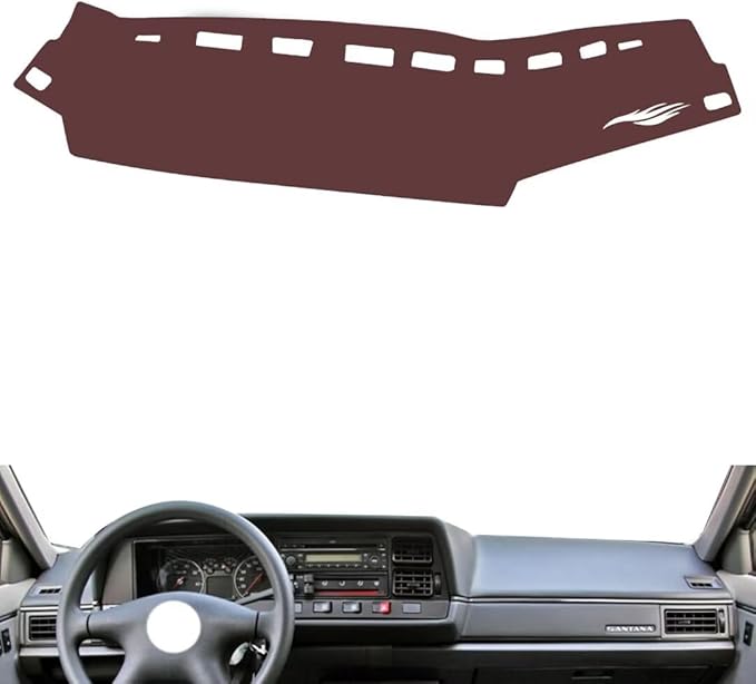 Leather Dashboard Cover Compatible with VW Santana 2004-2007，Dash Cover, Non-Slip Dash Cover, Dash mat Dashboard Cover, Interior Dash Covers