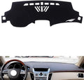 generic leather dashboard cover Compatible with Cadillac CTS 2007-2012，dash cover（black）