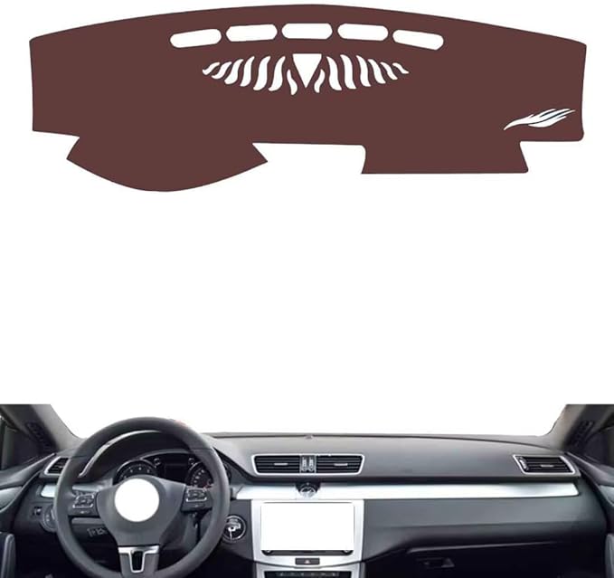 Leather Dashboard Cover Compatible with VW CC 2010-2018，Dash Cover, Non-Slip Dash Cover, Dash mat Dashboard Cover, Interior Dash Covers