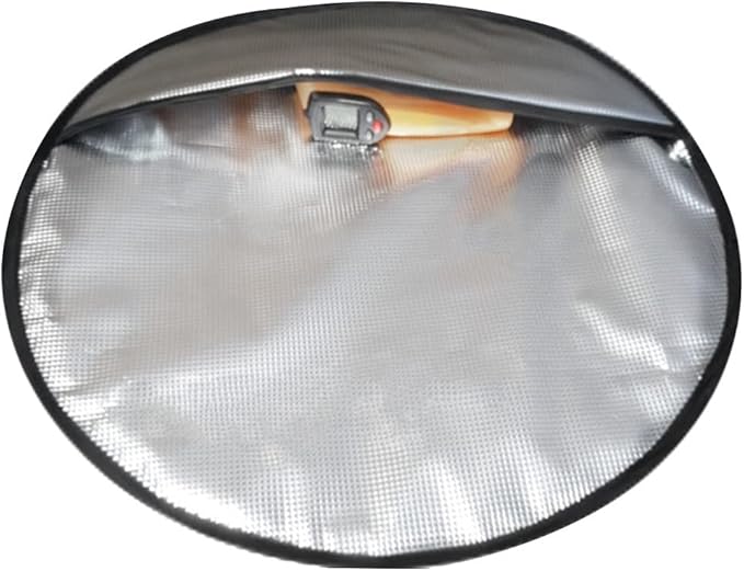 Steering Wheel Sun Shade Cover, Steering Wheel Sun Block Anti-Heat Aluminum Foil Steering Wheel Cover Steering Wheel Sun Heat Shield for SUV Truck Van