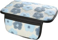 Plush Fleece Car Armrest Cover, Armrest Protection Cover with Side Storage Pockets, Armrest Seat Box Cover, Car Center Console Cushion Pad(blue-Double mouth)
