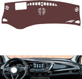 Leather Dashboard Cover Compatible with Buick Envision （HUD、Speakers） 2018-20，Dash Cover, Non-Slip Dash Cover, Dash mat Dashboard Cover, Interior Dash Covers