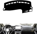 leather dashboard cover Compatible with Volvo V40，dash cover（black）