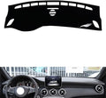 leather dashboard cover Compatible with Mercedes A Class 2013-2018，dash cover（black）