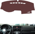 Leather Dashboard Cover Compatible with VW Scirocco 2009-2013，Dash Cover, Non-Slip Dash Cover, Dash mat Dashboard Cover, Interior Dash Covers