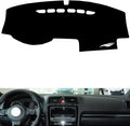 leather dashboard cover Compatible with VW scirocco 2009-2013，dash cover（black）