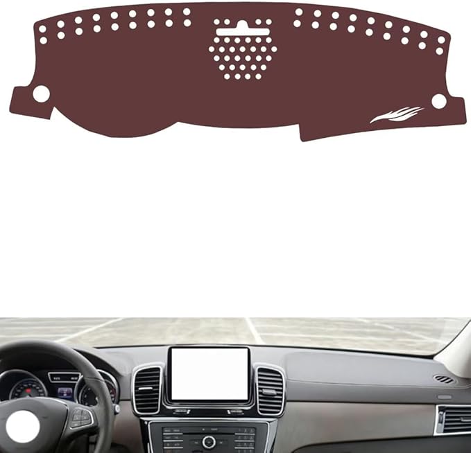 Leather Dashboard Cover Compatible with Mercedes GLS 2016-2019，Dash Cover, Non-Slip Dash Cover, Dash mat Dashboard Cover, Interior Dash Covers