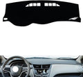 leather dashboard cover Compatible with Chevy Sail 3 2015-2018，dash cover（black）