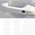8 PCS Car Door Handle Anti-Scratches Sticker, Self-Adhesive & Non-Marking Car Door Bowl Paint Scratch Protective Films, Universal Protective Pad Sticker for Most Cars (Transparent)