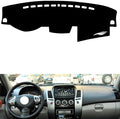 leather dashboard cover Compatible with Mitsubishi Pajero Sport (High screen)，dash cover（black）
