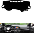 leather dashboard cover Compatible with HyundaiHyundai Elantra 2016-2018，dash cover（black）
