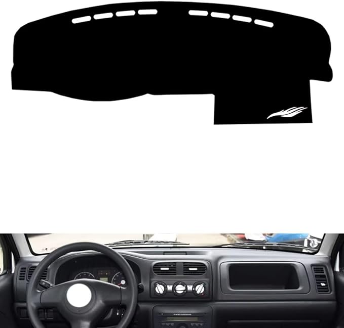 leather dashboard cover Compatible with Suzuki old dipper (no clock)，dash cover（black）