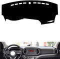leather dashboard cover Compatible with KIA KX3 2015-2019，dash cover（black）