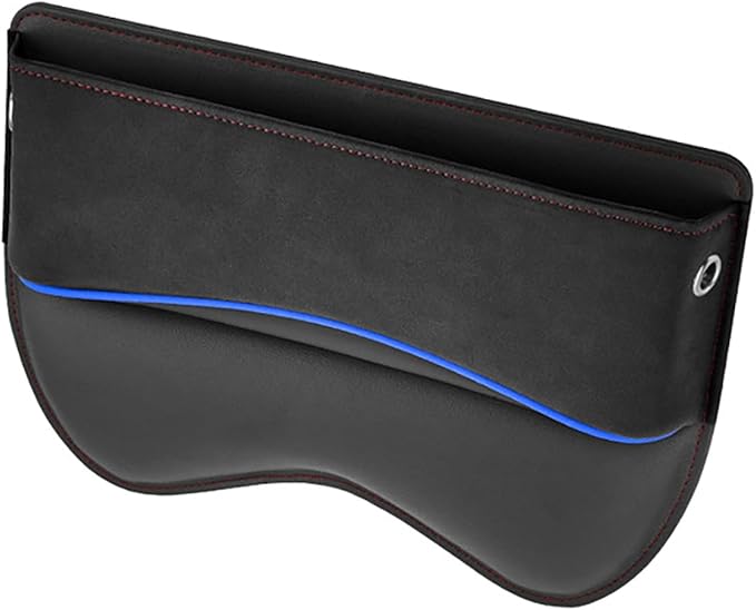 Sonhomay Car Seat Gap Filler Organizer, Leather Car Console Organizer Front Seat, Car Console Side Storage Box for Cell Phone Glasses Key Card, Car Seat Side Organizers Car Interior Accessories