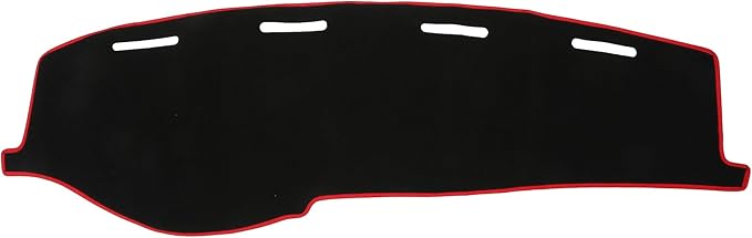 Dash Cover for Honda Civic Non-Slip | Center Console Dashboard Cover Mat Black Red 1 Pcs