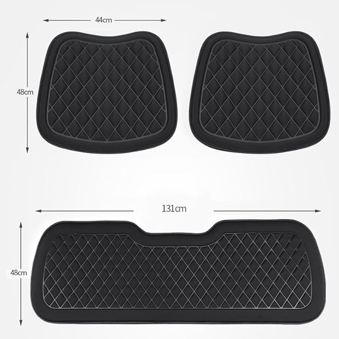 Premium Car Seat Cushion for BMW X1/X2/X3/X4/X5/X6/X7/X8/Z4, Sciatica and Back Pain Relief for Long Drives, Breathable Washable Car Decor Cover,A Black-1 Front Row