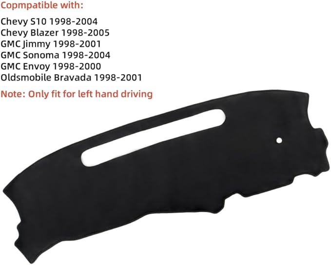 CARTIST Dash Cover Fits for Chevrolet Chevy Blazer 1998-2005/1998-2004 S10 / 1998-2001 GMC Jimmy / 1998-2004 GMC Sonoma Accessories Dashboard Cover Mat Non-Slip Pad Carpet Sunshade