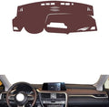 Leather Dashboard Cover Compatible with LEX RX（NO HUD） 2020-2021,Dash Board Cover mat Anti-Slip Sun-Proof and dust-Proof(Brown)