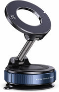 MagSafe Compatible Magnetic Car Phone Mount, Vacuum Suction 108+ lbs Strong Hold, 360° Rotation, Dashboard & Windshield Holder for iPhone 12-16 & Android