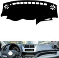 leather dashboard cover Compatible with Suzuki NEW Alto (No tachometer 2009-2016，dash cover（black）